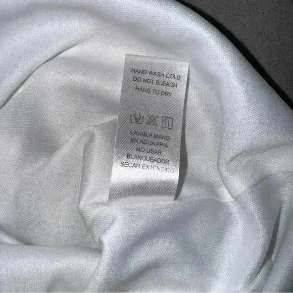 Doe & Rae off the shoulder white black stripe crop top size XS - Picture 4 of 6